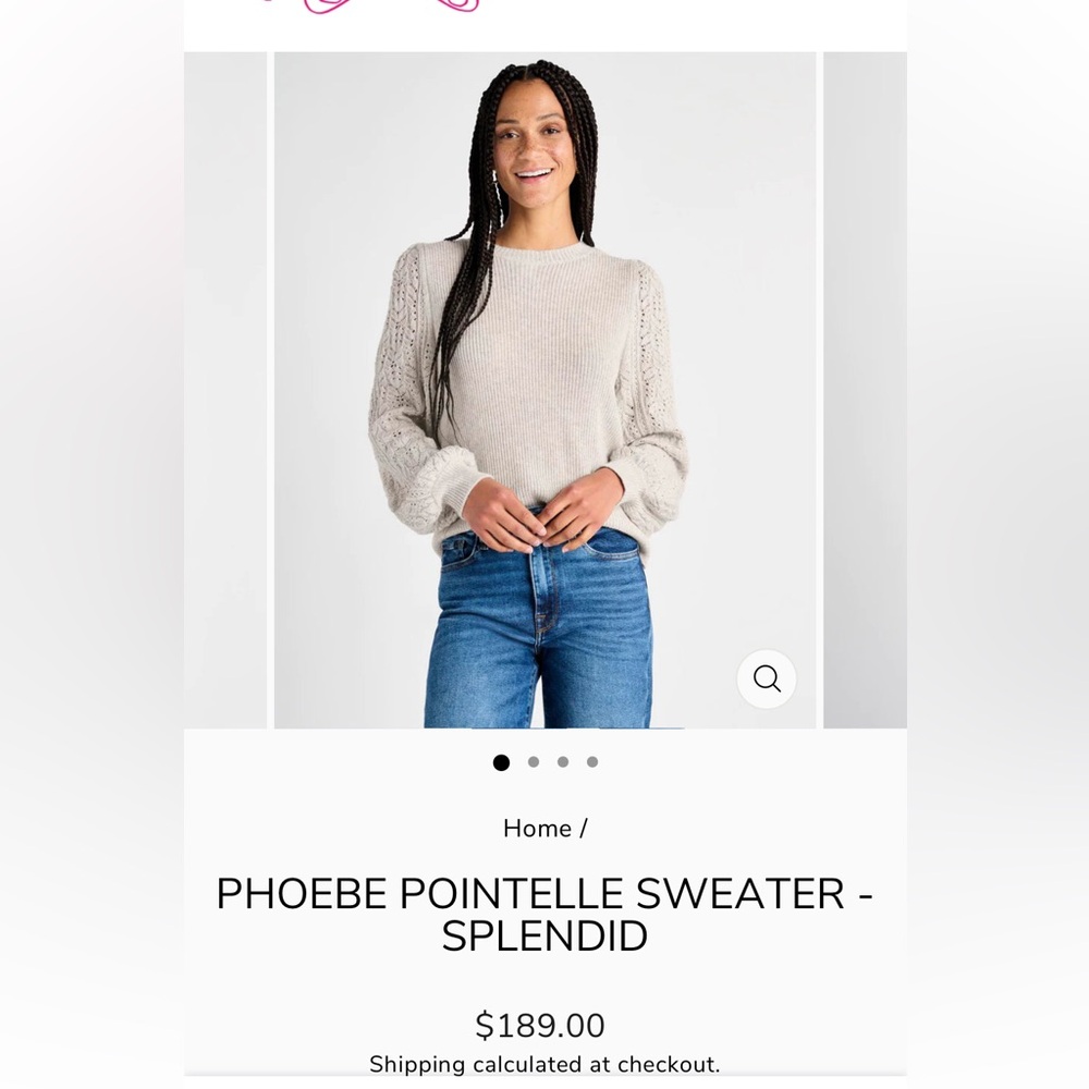 Splendid knitted top/sweater